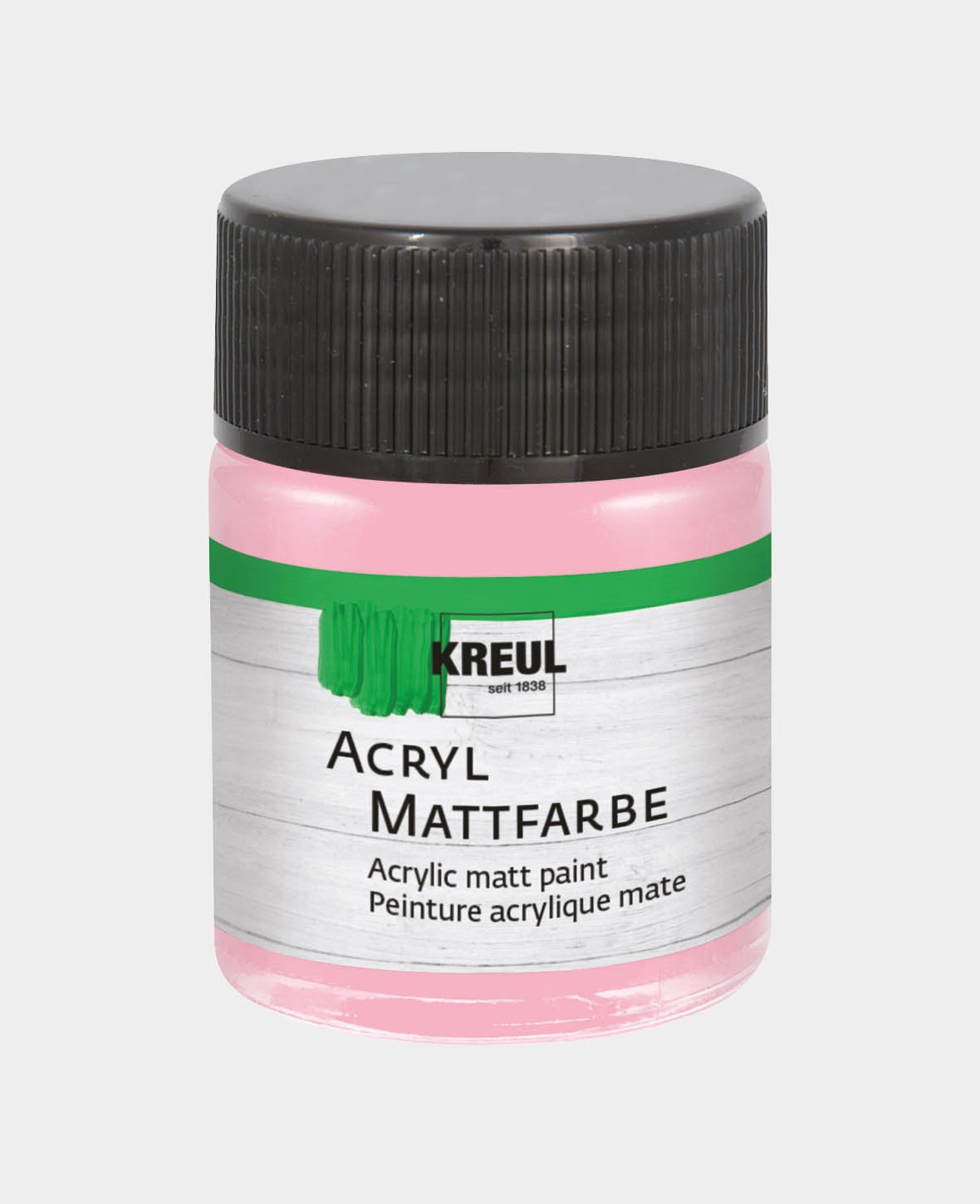 KREUL Acrylic Matt Paint, Pastel Pink, 50 ml