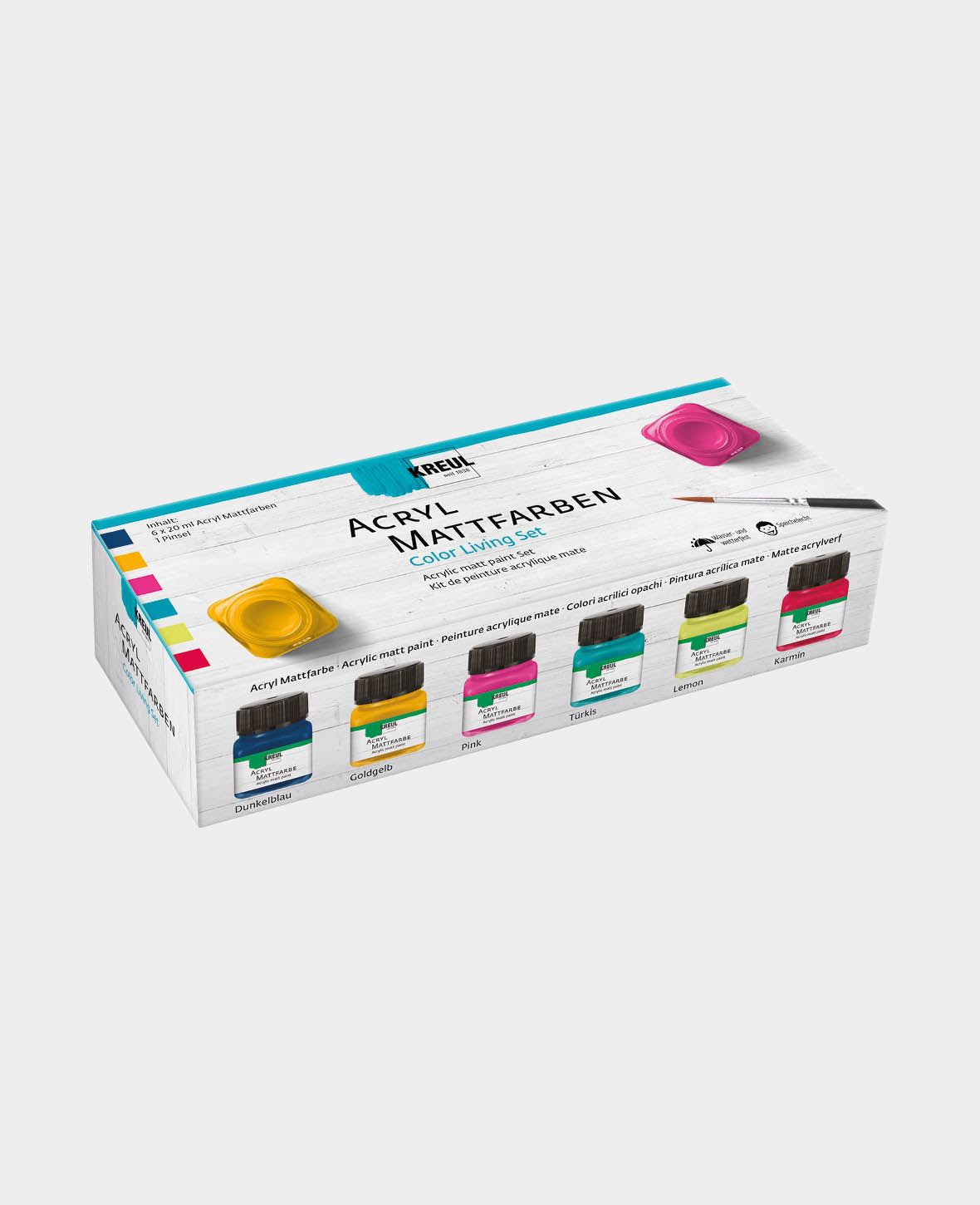 KREUL Acrylic Matt Paint Set Color Living