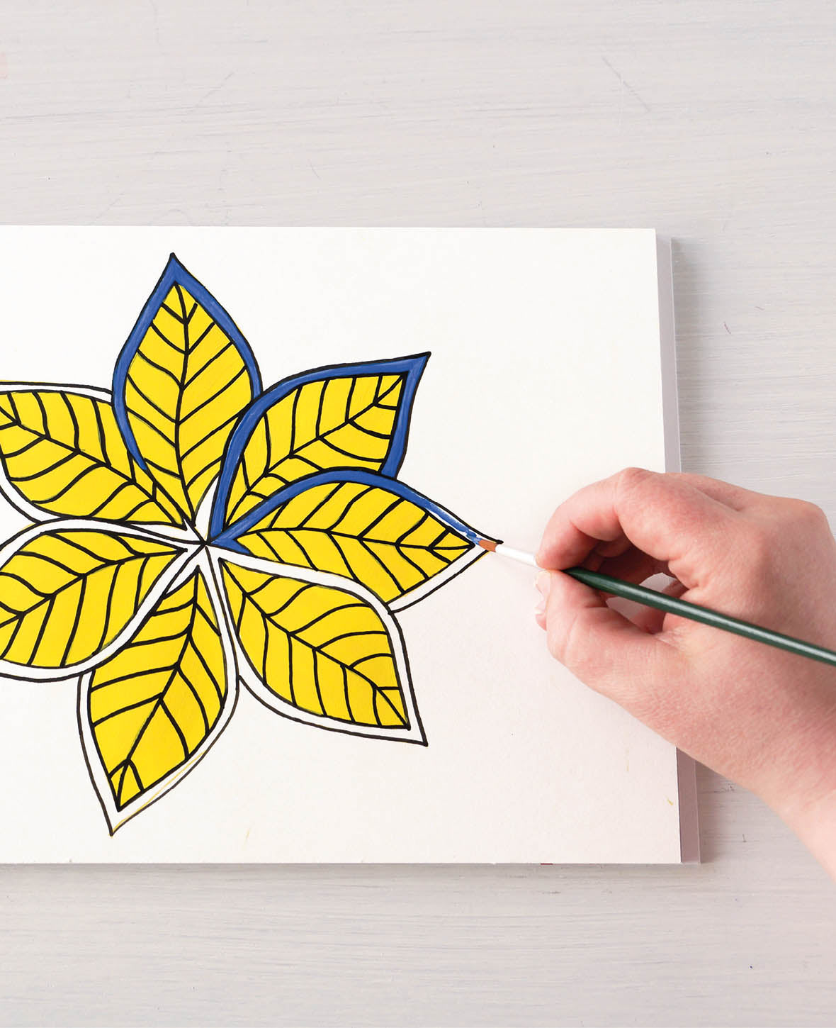 KREUL Kopierpapier je 5 Blatt Weiss u. Gelb 21 x 30 cm
