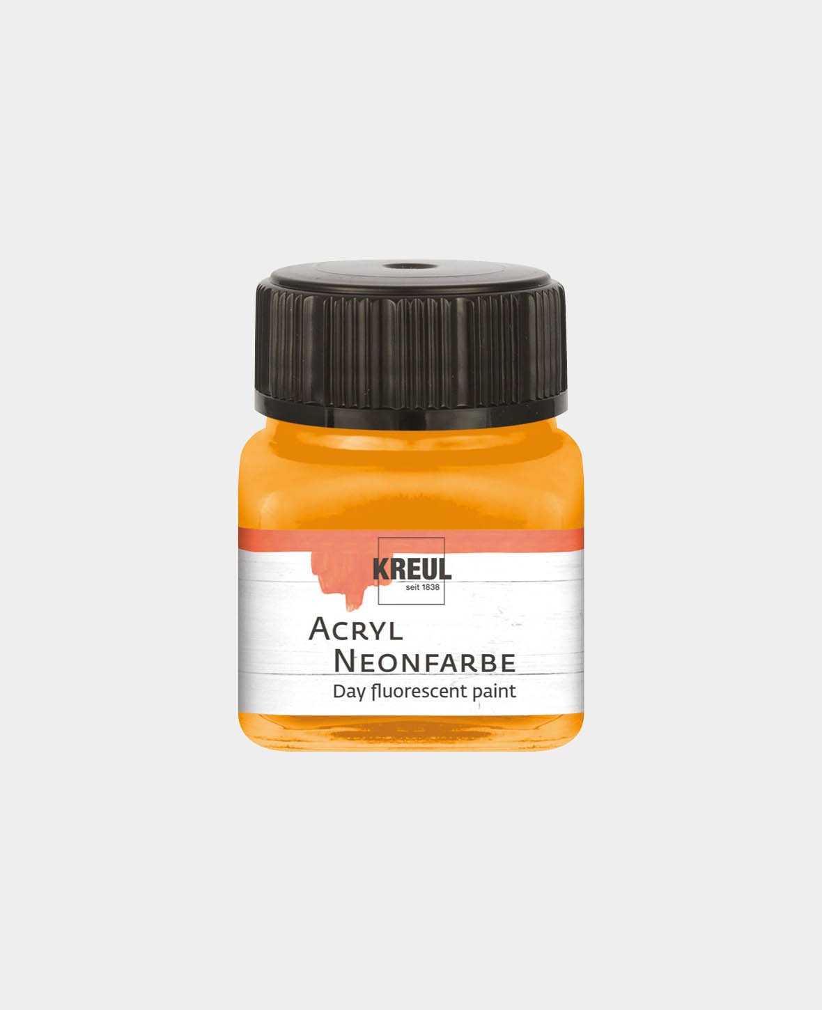 KREUL Acrylic Neon Paint, Neon Orange, 20 ml