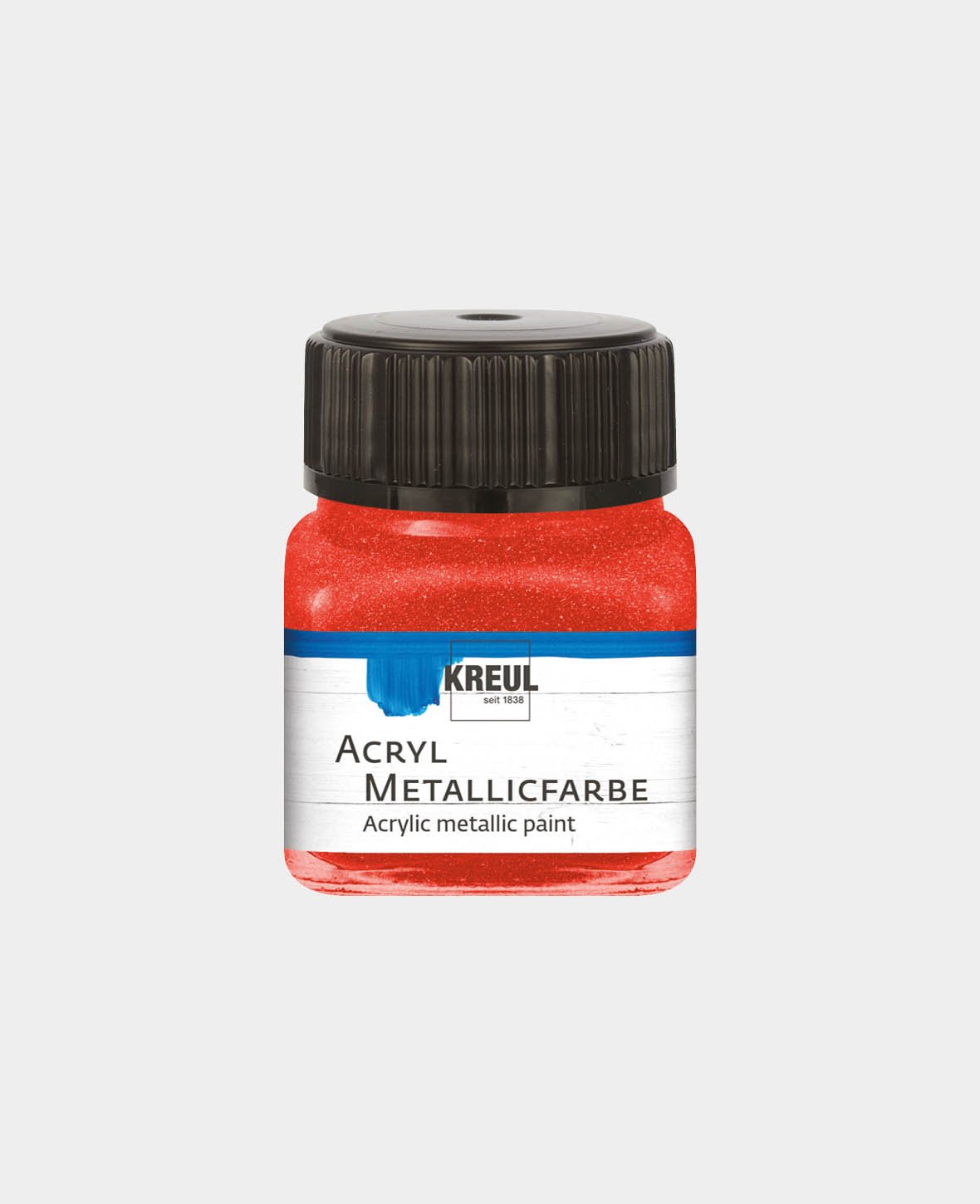 KREUL Acryl Metallicfarbe, Rot, 20 ml