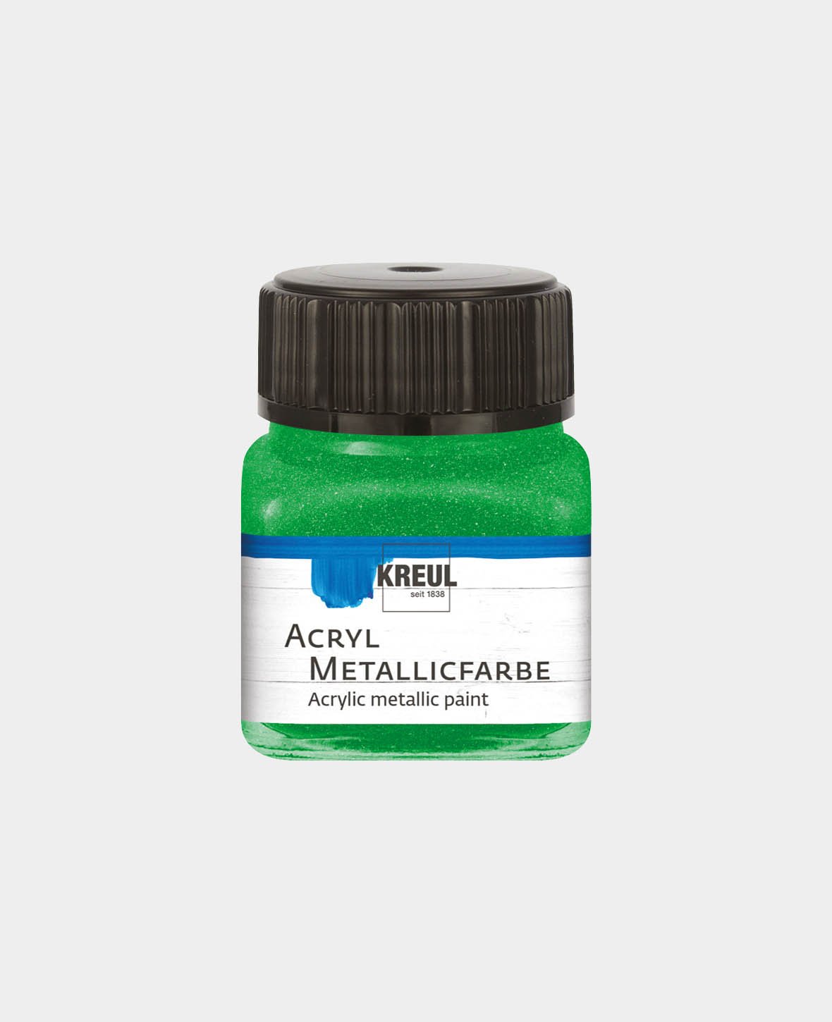 KREUL Acrylic Metallic Paint, Green, 20 ml