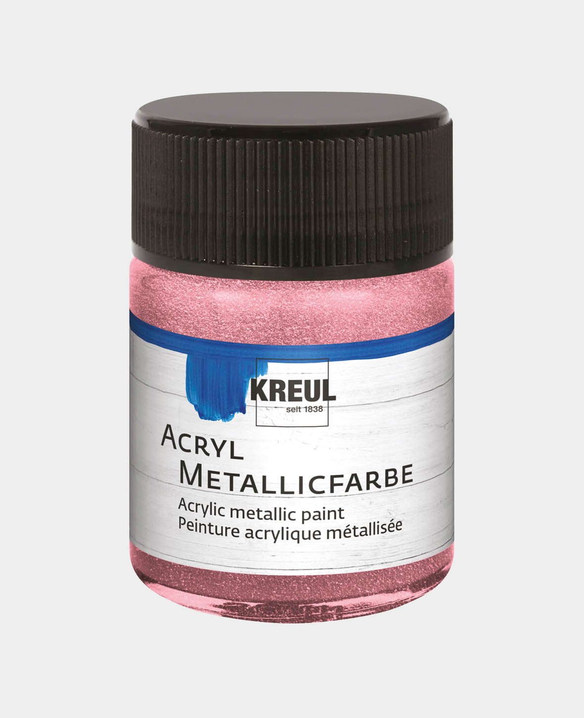 KREUL Acrylic Metallic Paint, Rose, 50 ml