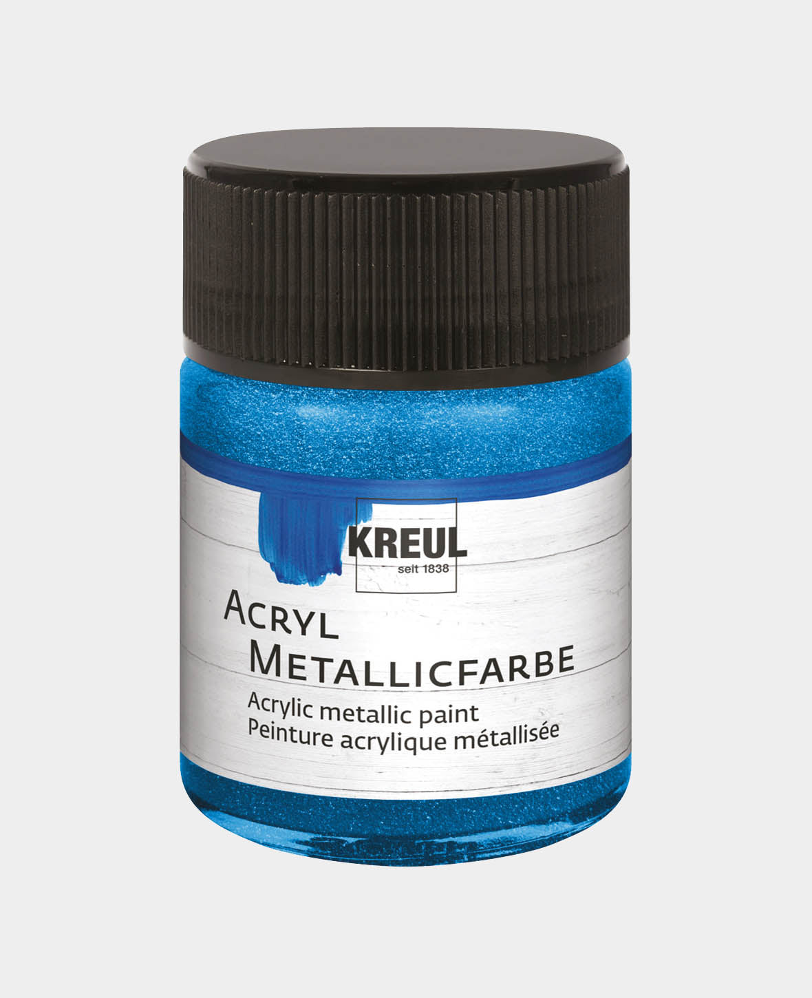 KREUL Acryl Metallicfarbe, Blau, 50 ml