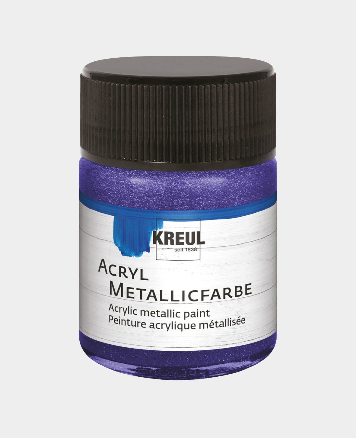 KREUL Acrylic Metallic Paint, Violet, 50 ml