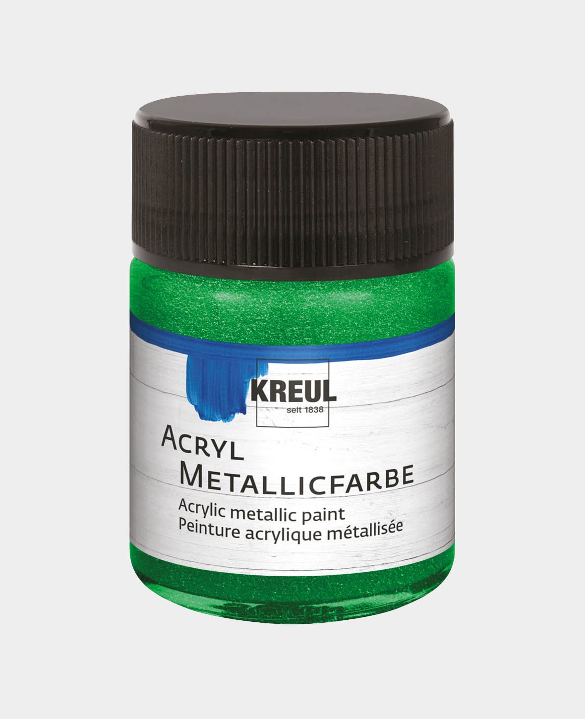 KREUL Acrylic Metallic Paint, Green, 50 ml