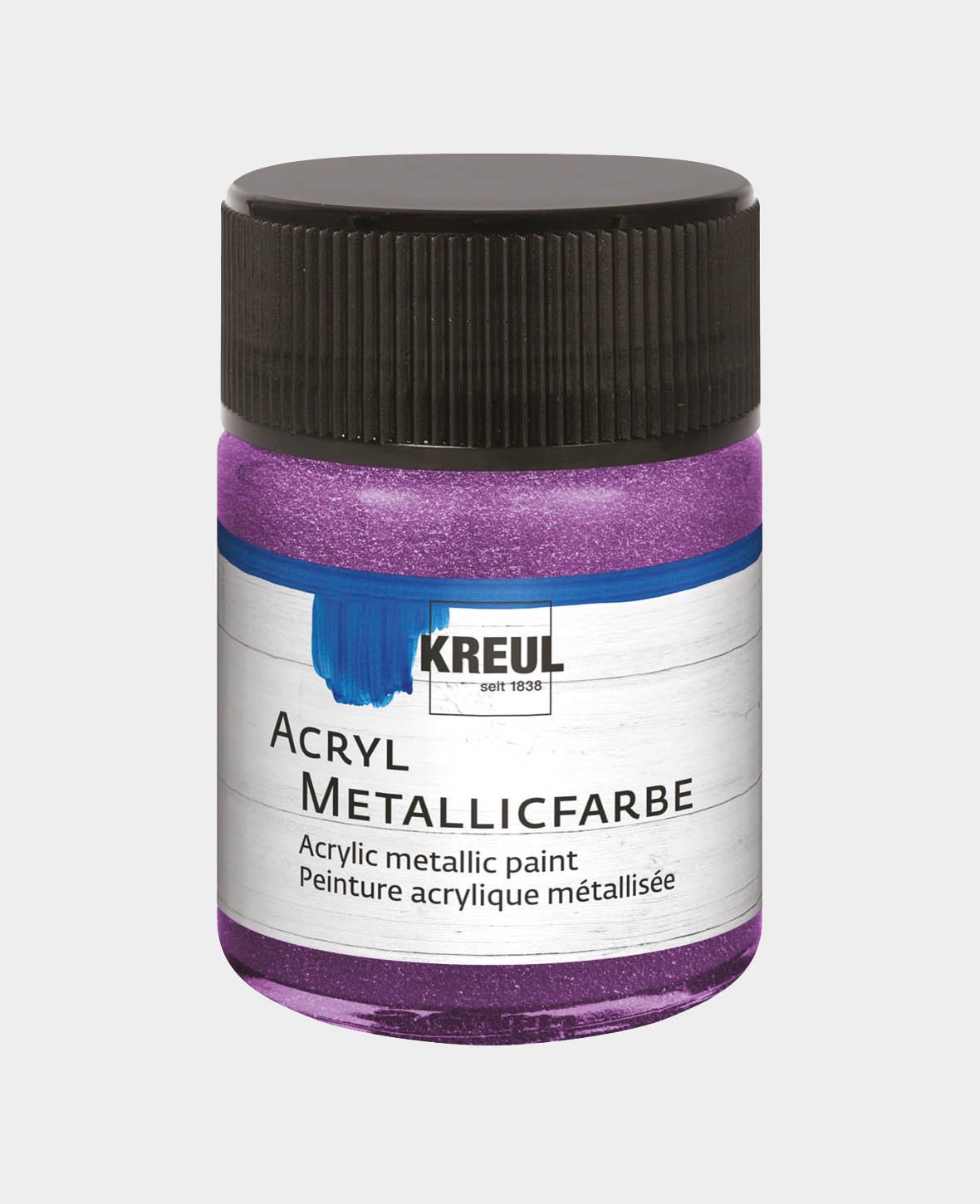 KREUL Acryl Metallicfarbe, Flieder, 50 ml