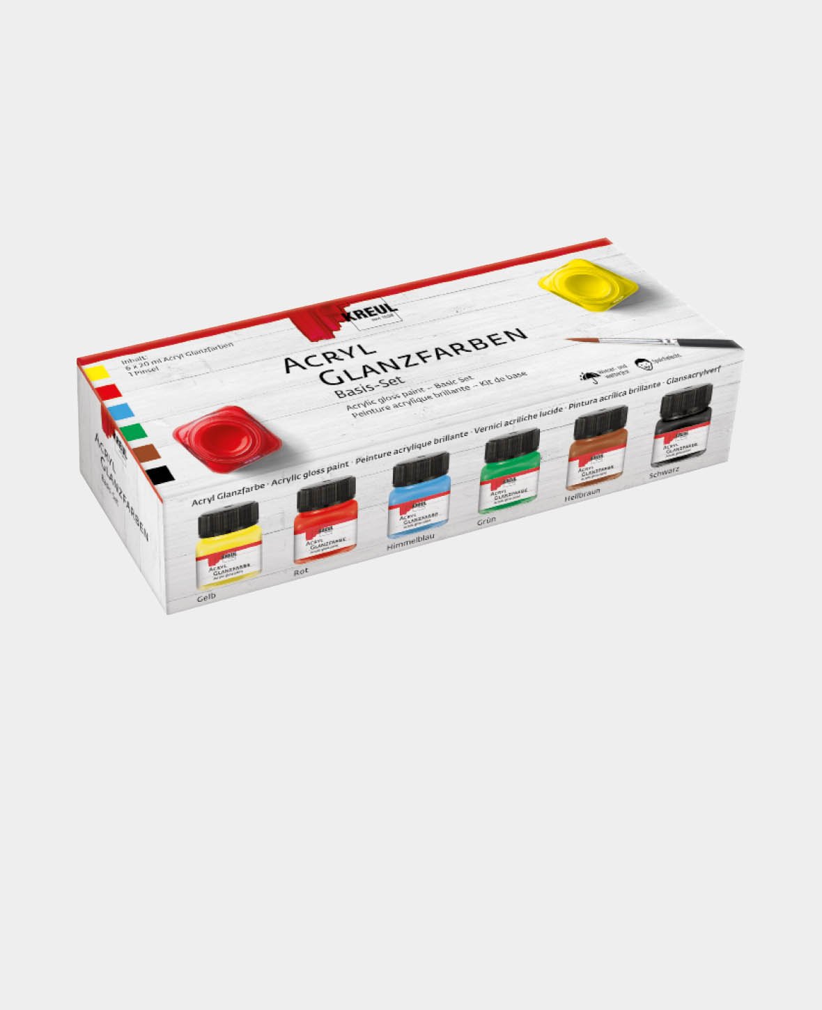 KREUL Acryl Glanzfarben Basis Set