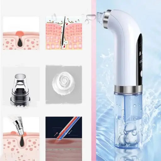 (8-pc. set) 5-in-1 Electric USB Facial Cleanser / Blackhead Remover
