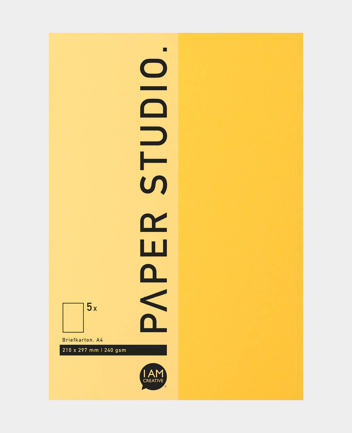 Postal box, golden yellow, 210 x 297 mm, A4, 5 pcs.
