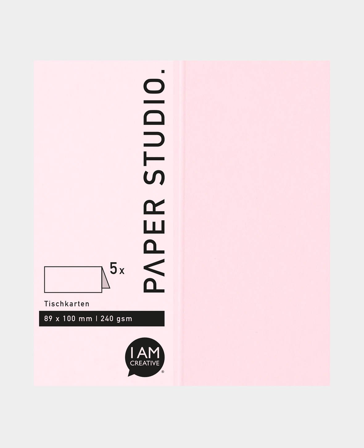 Tischkarten, Platzkarten, Rosa, 89 x 100 mm, 240 g/m², 5 Stück