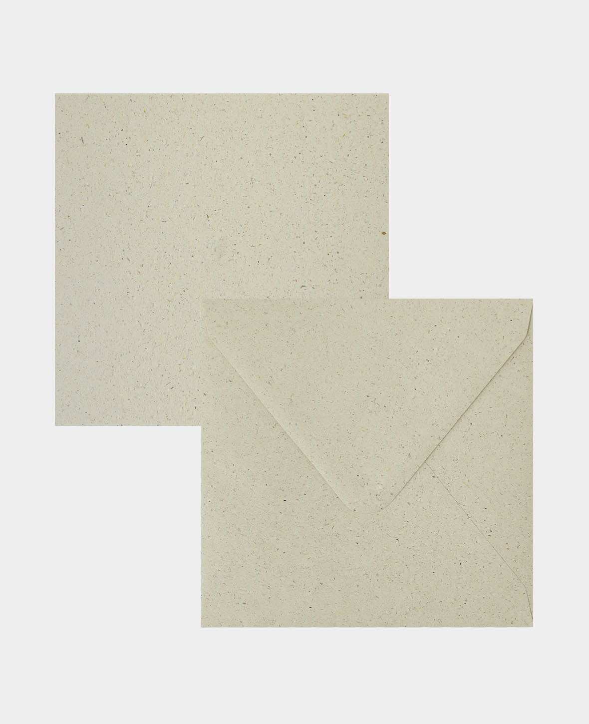 Cards & Envelopes Set, Natural, 152 x 152 mm & 160 x 160 mm, 200 & 120 gsm, 5 pieces each