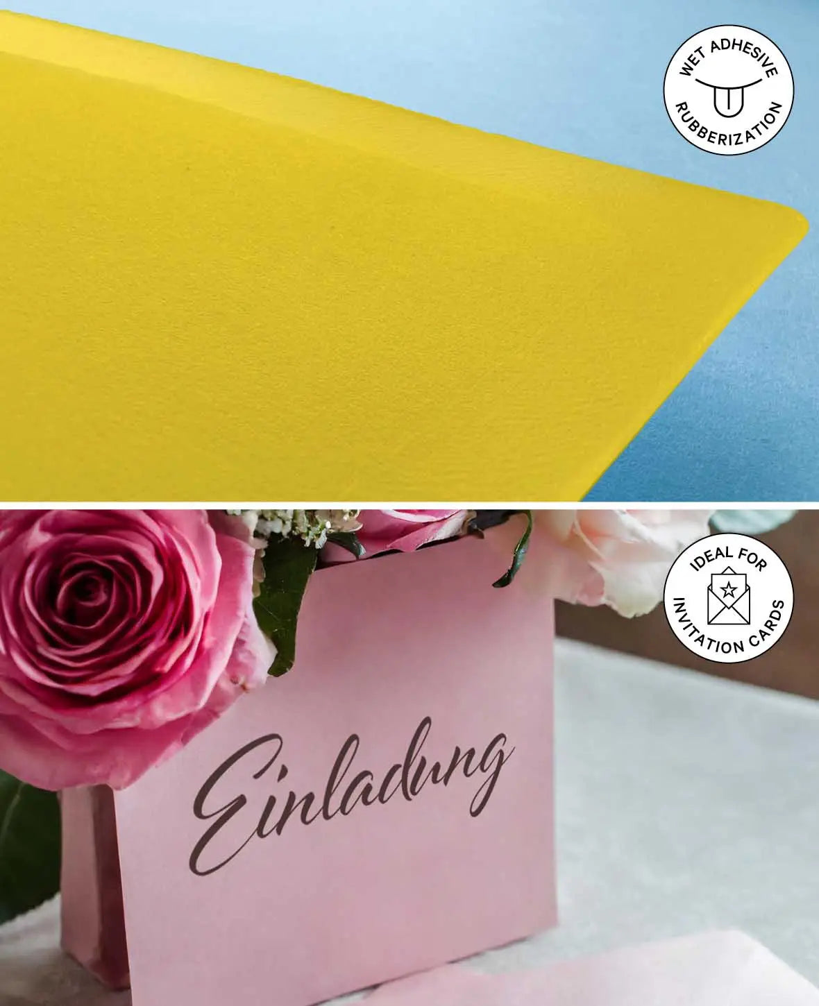 Cards & Envelopes Set, Natural, 152 x 152 mm & 160 x 160 mm, 200 & 120 gsm, 5 pieces each