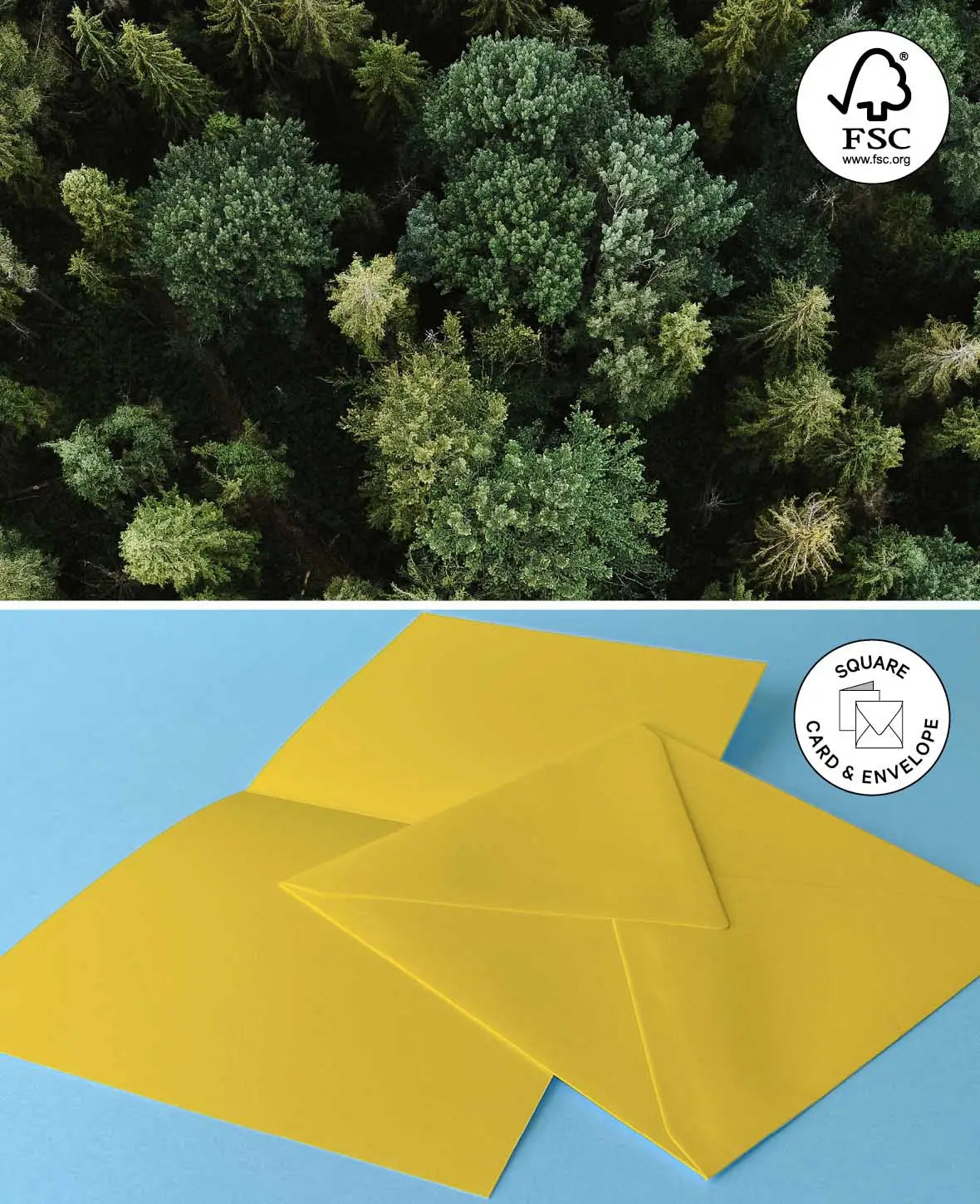 Cards & Envelopes Set, Grey, 152 x 152 mm & 160 x 160 mm, 240 & 120 gsm, 5 pieces each