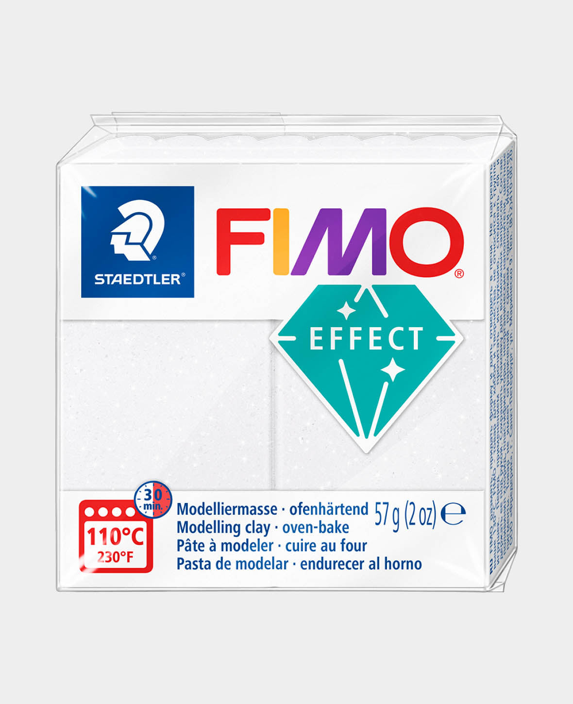 FIMO® effect Normalblock, Galaxy Weiss