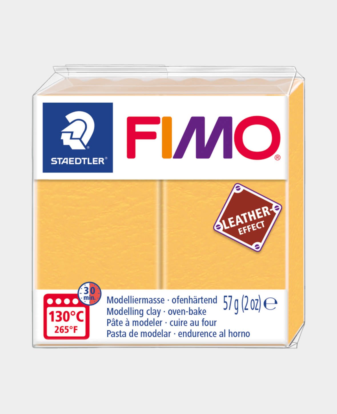 FIMO® effet cuir pain standard, jaune safran