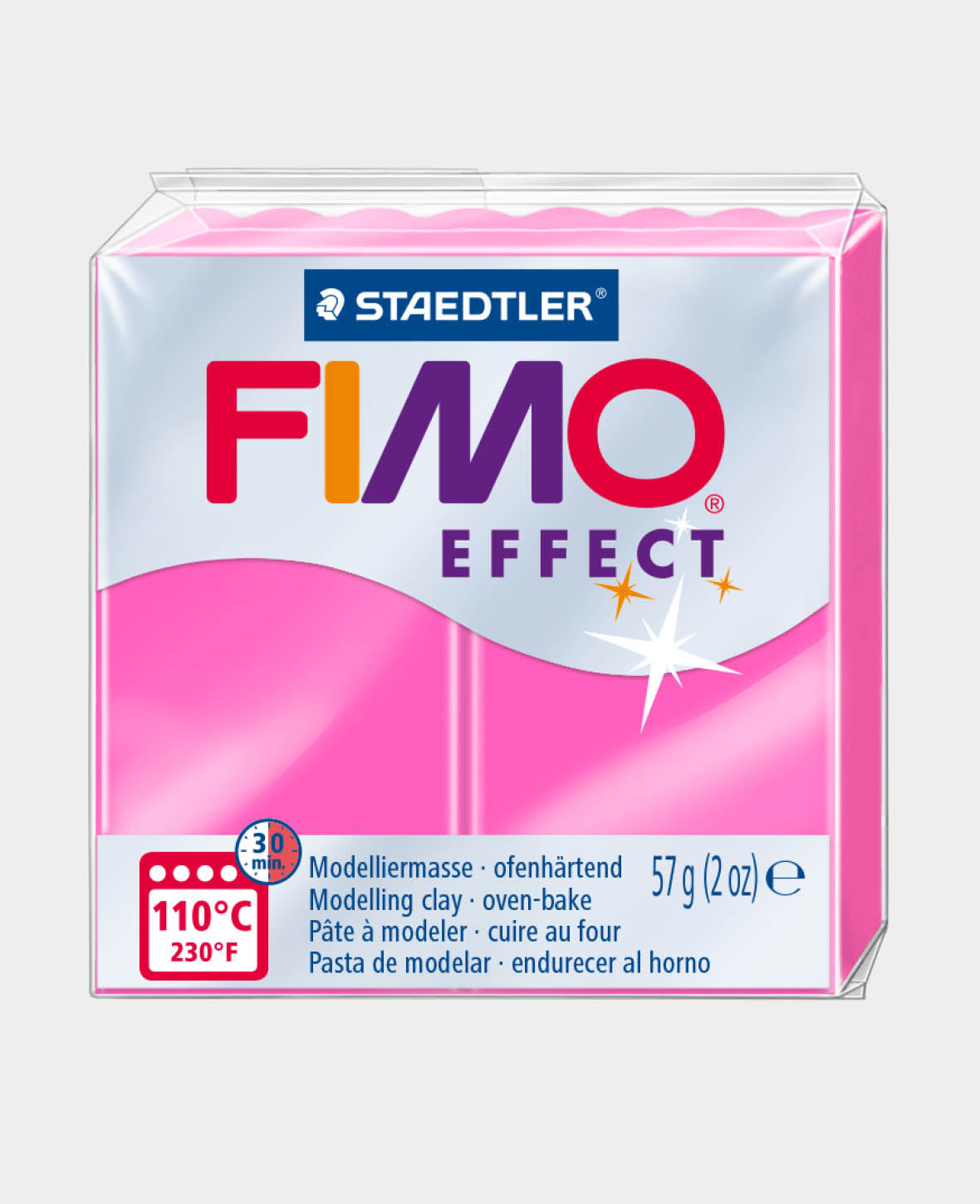 FIMO® effect Normalblock, neon fuchsia
