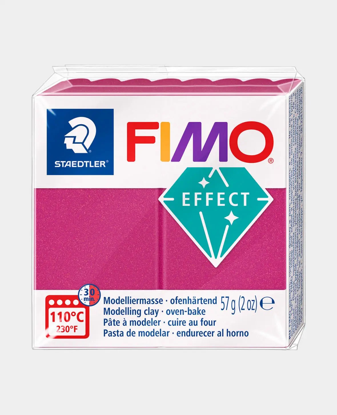 FIMO® effect Normalblock, Metallic Bordeaux