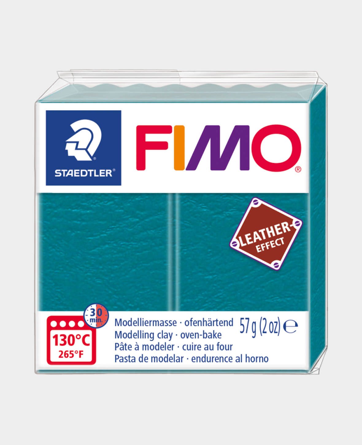 FIMO® Effet Cuir Pain standard, vert lagon