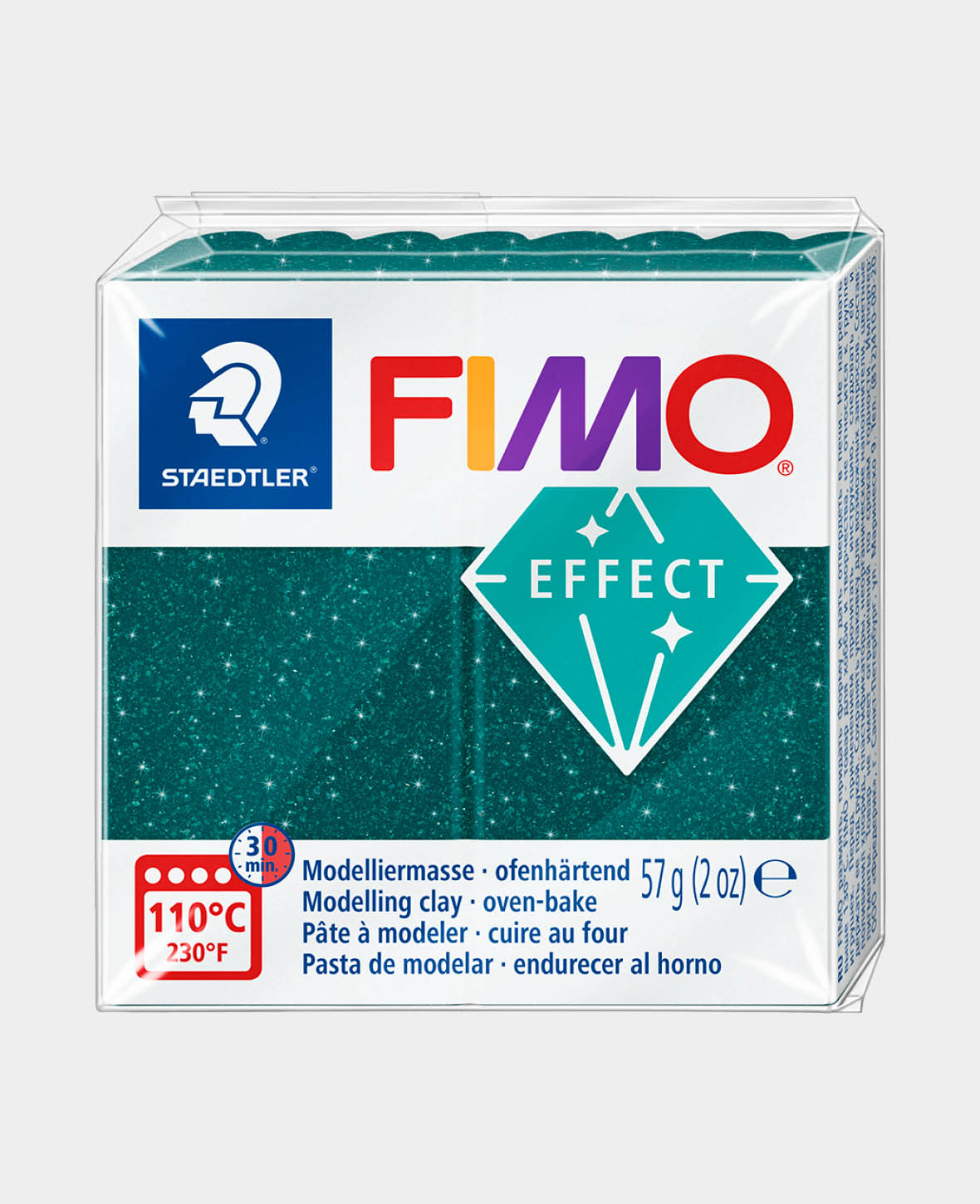 FIMO® effect Standard block, Galaxy Green