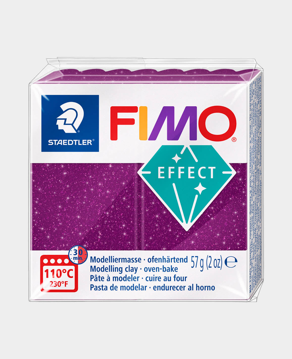 FIMO® effect Normalblock, Galaxy Lila