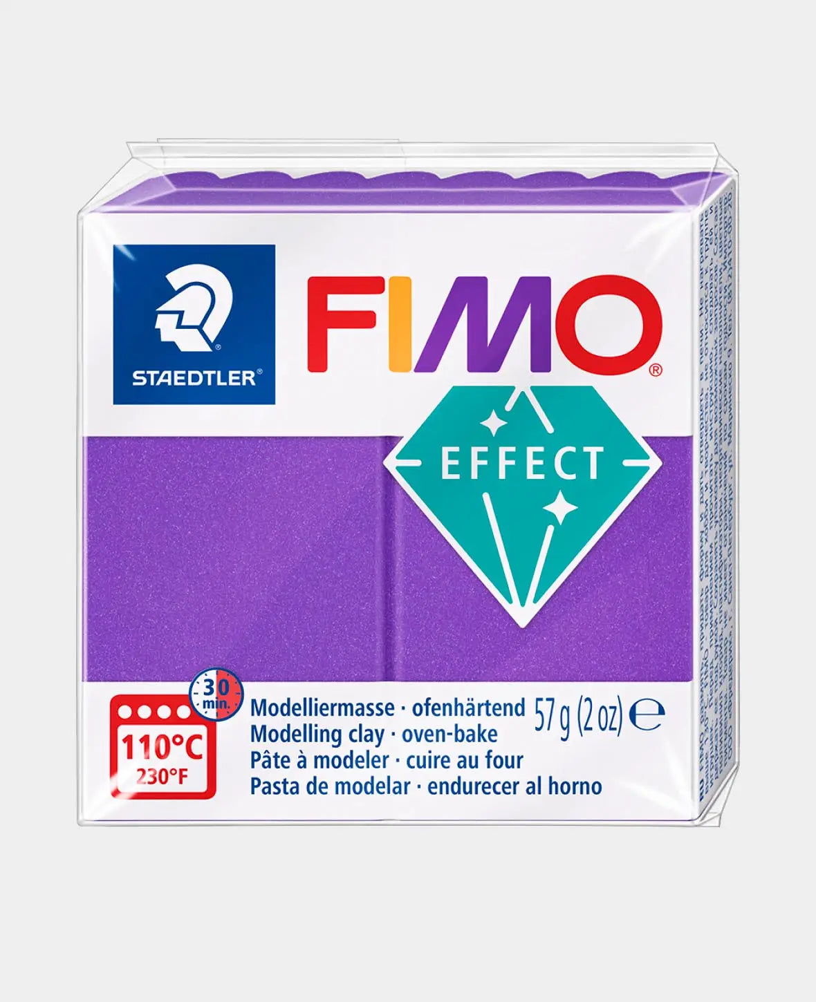FIMO® effect Normalblock, Metallic Lila