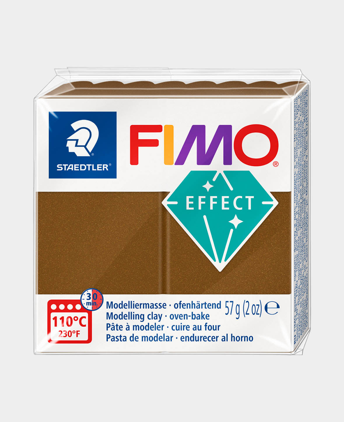 FIMO® effect Normalblock, Metallic Bronze