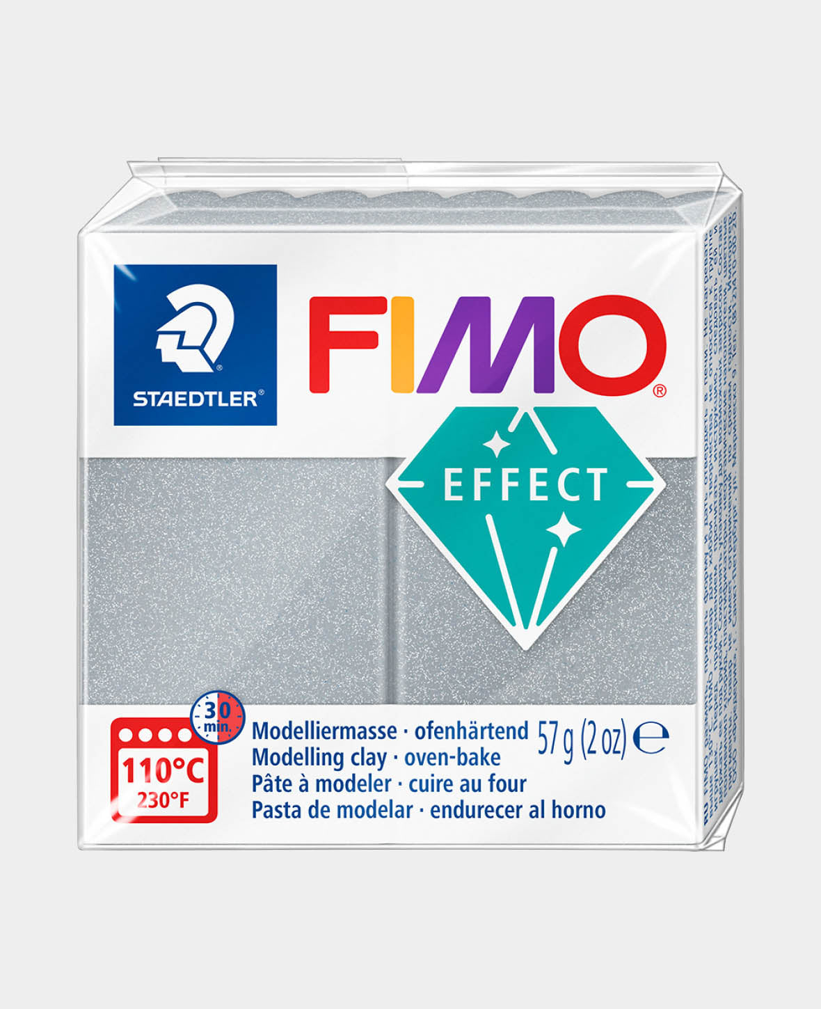 FIMO® effect Pain normal, Argent métallique