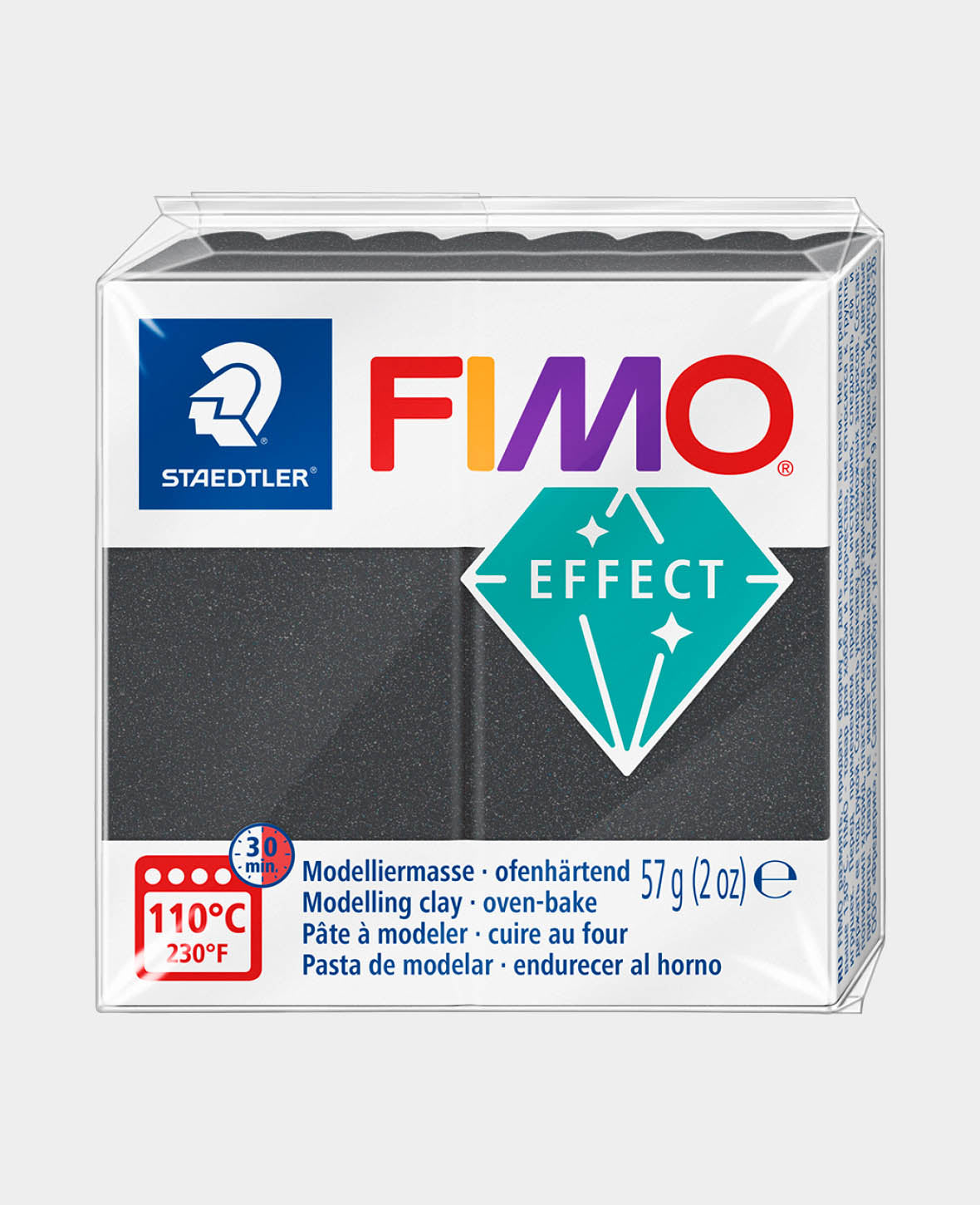 FIMO® effect Pain standard, Métallique gris acier
