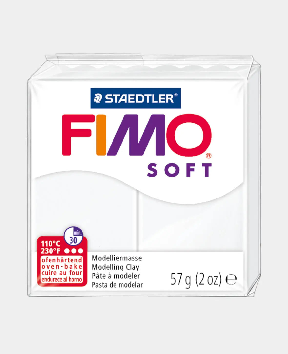 FIMO® soft Normalblock, weiss