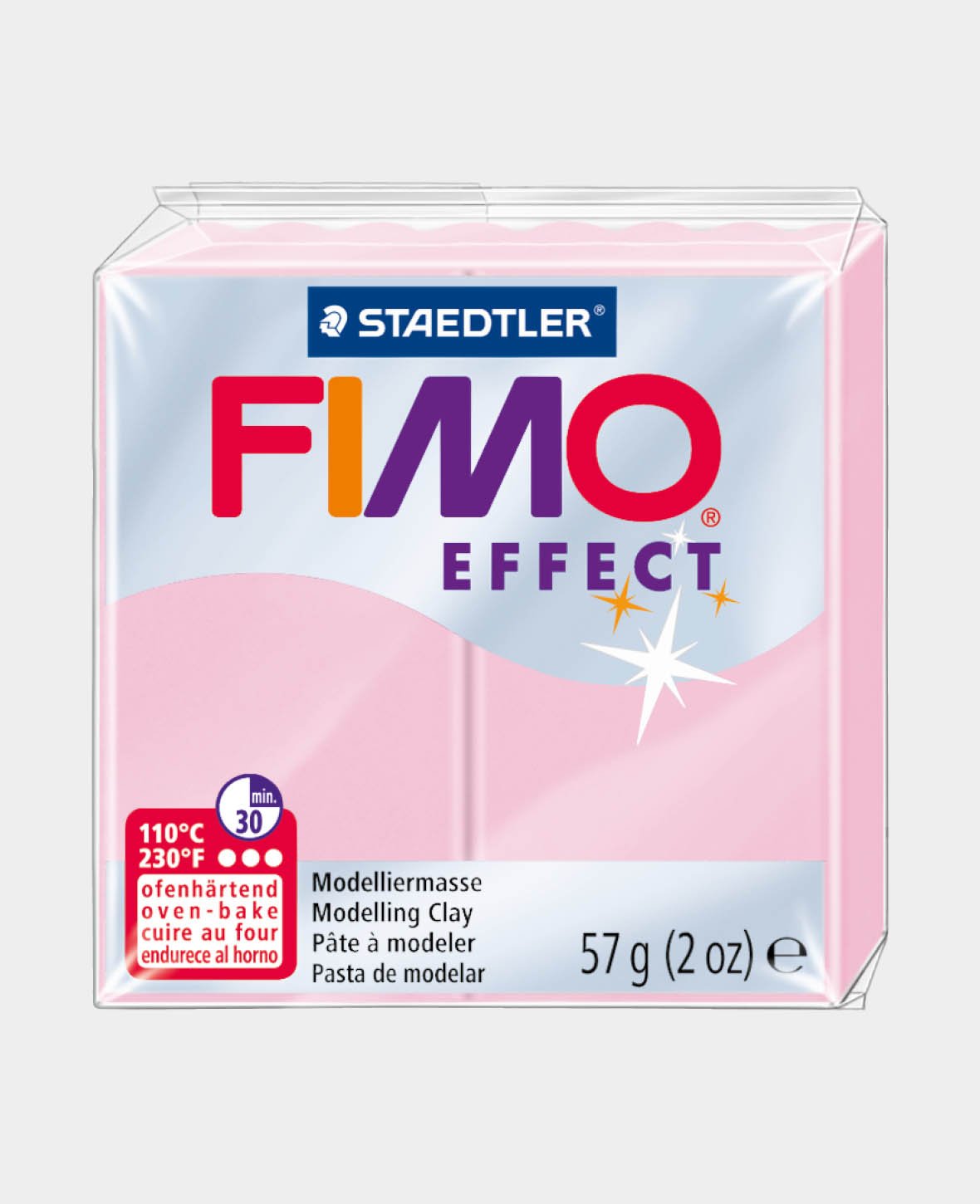 FIMO® Effect Normal Block, Pastel Rose
