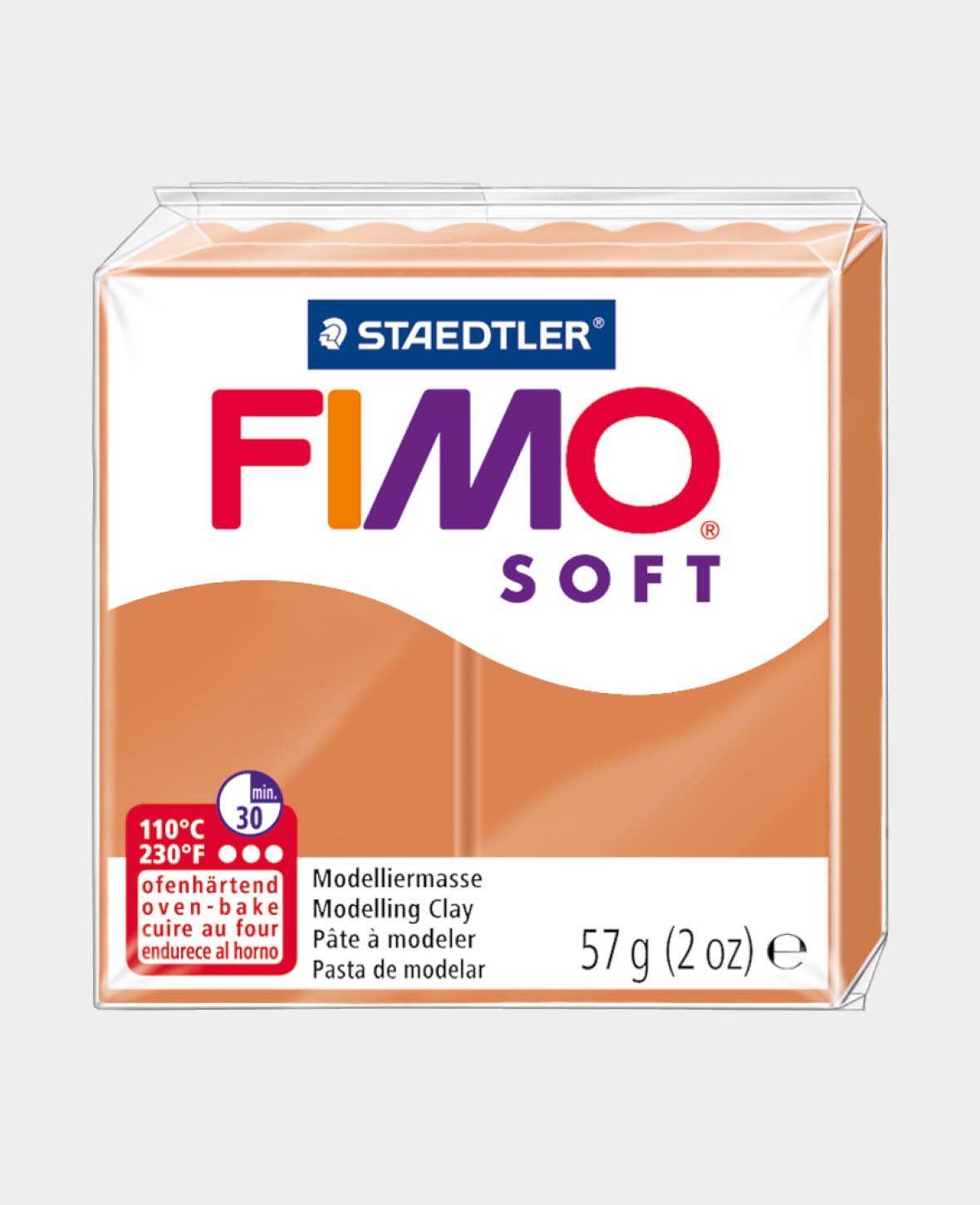 FIMO® soft Normalblock, cognac