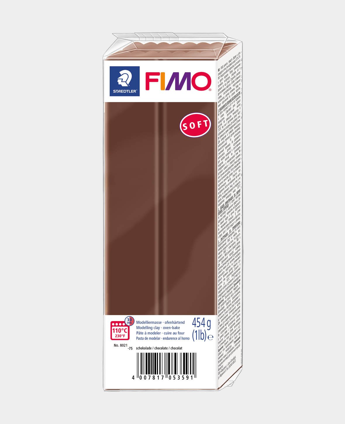 FIMO® soft Grossblock, schokolade