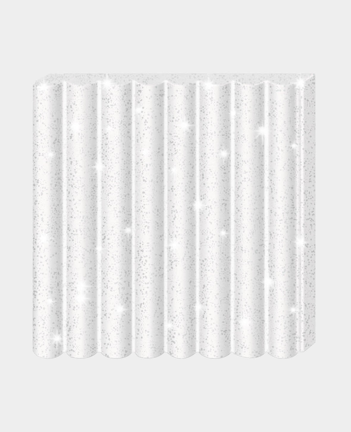 FIMO® kids Standard block, glitter white