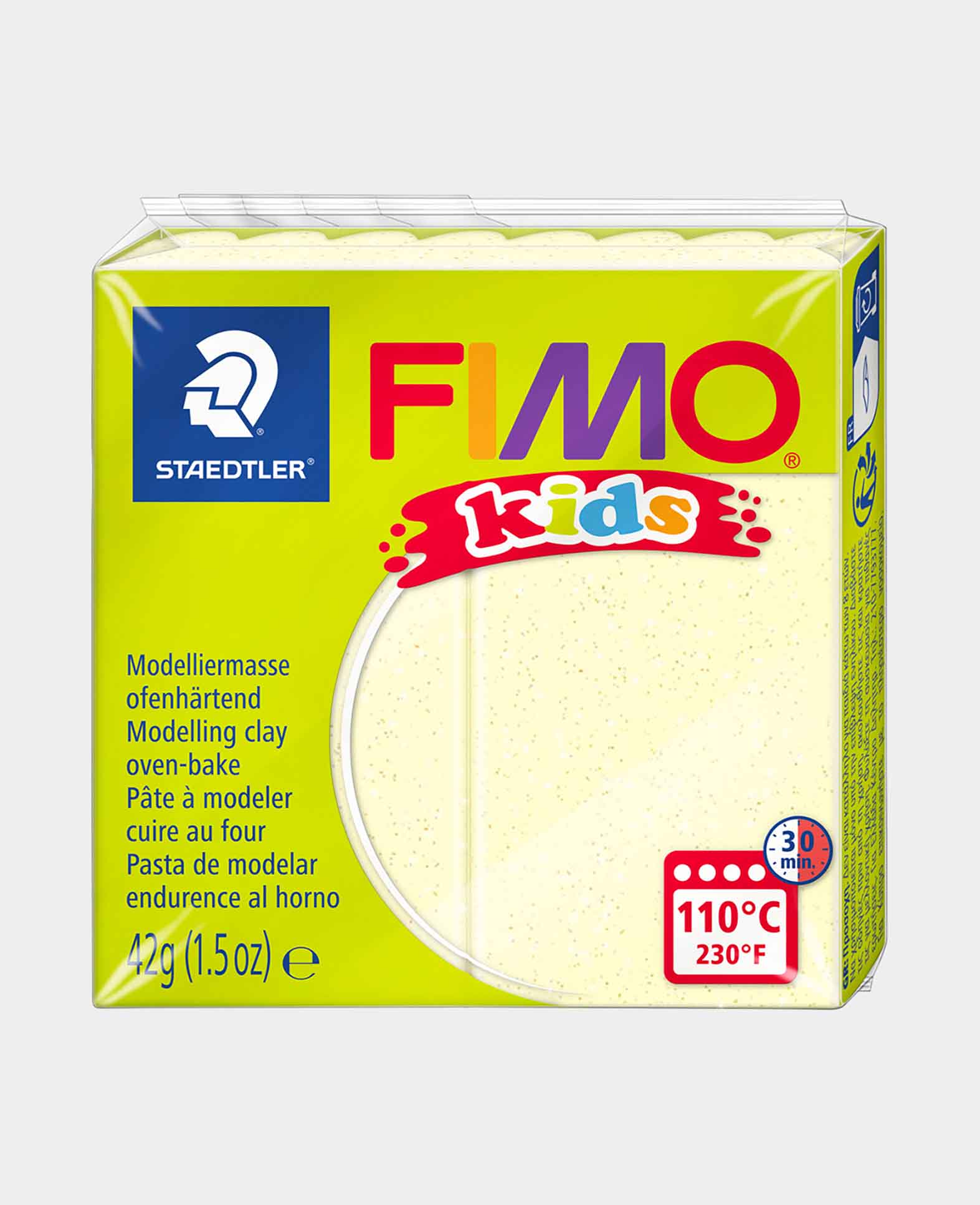 FIMO® kids Normalblock, perlenglanz gelb