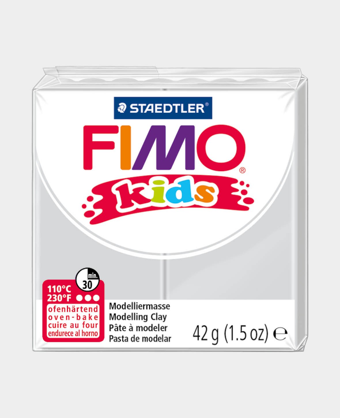 FIMO® kids Standard Block, Light Grey