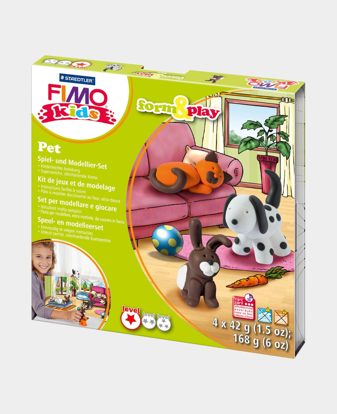 FIMO® kids form&play Set, Pet