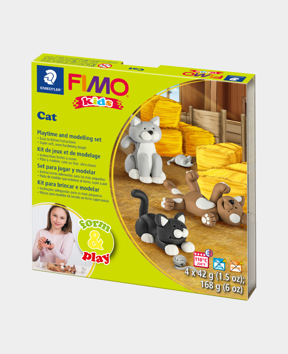 FIMO® Kids Set, Forme&joue le chat