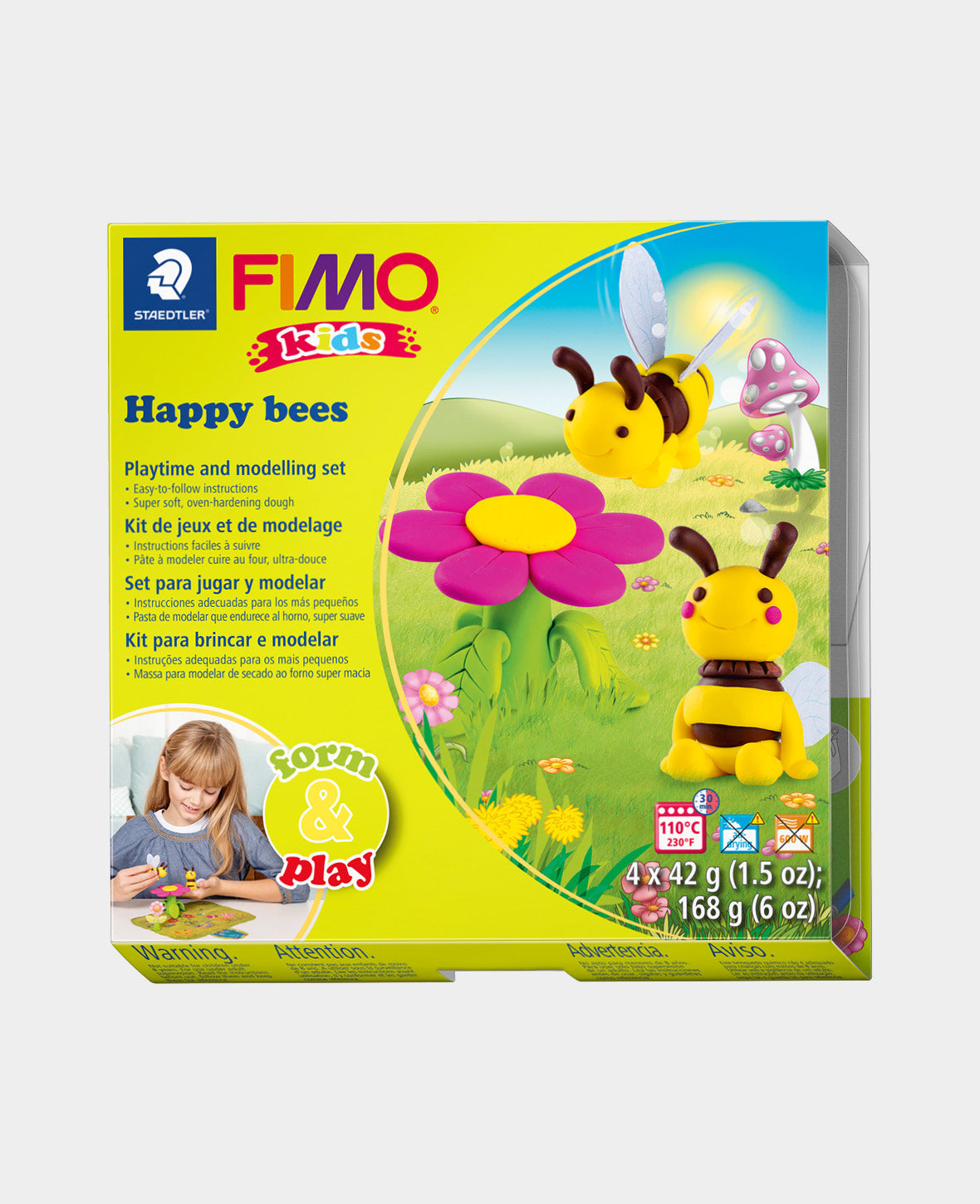 FIMO® Kids Set, Shape&play Happy Bees