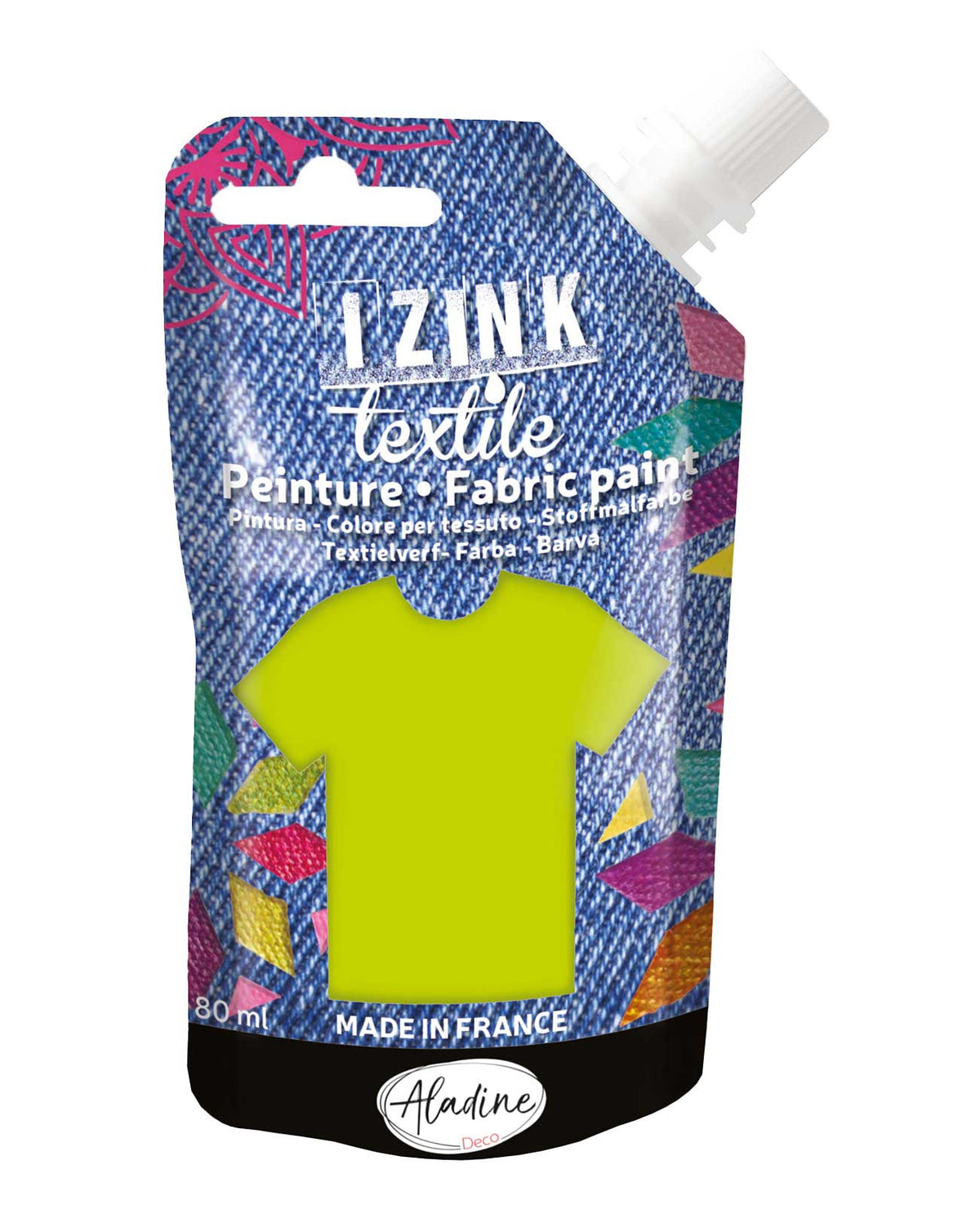 IZINK Textilfarbe hellgrün, 80ml