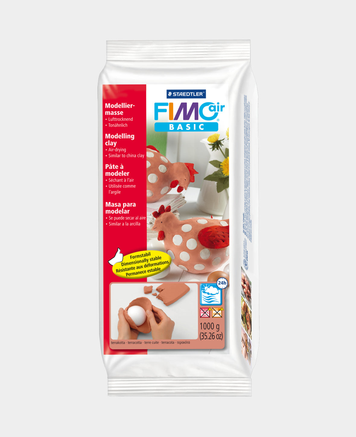 FIMO® air basic 1000 g, terre cuite