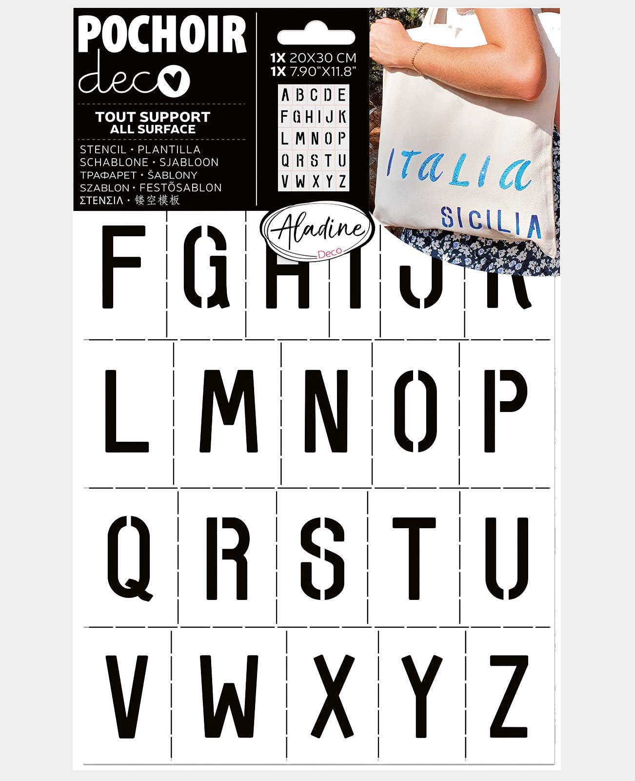 Gabarit alphabet 1