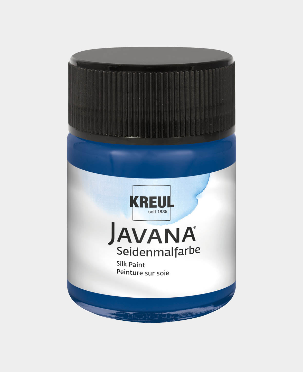 KREUL Javana Peinture pour soie, bleu marine, 50 ml