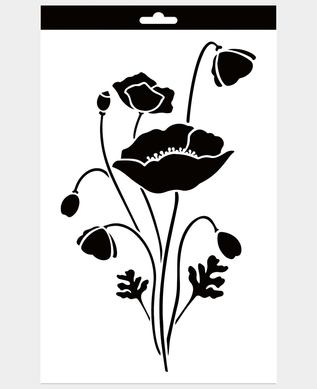 Pochoir Coquelicot