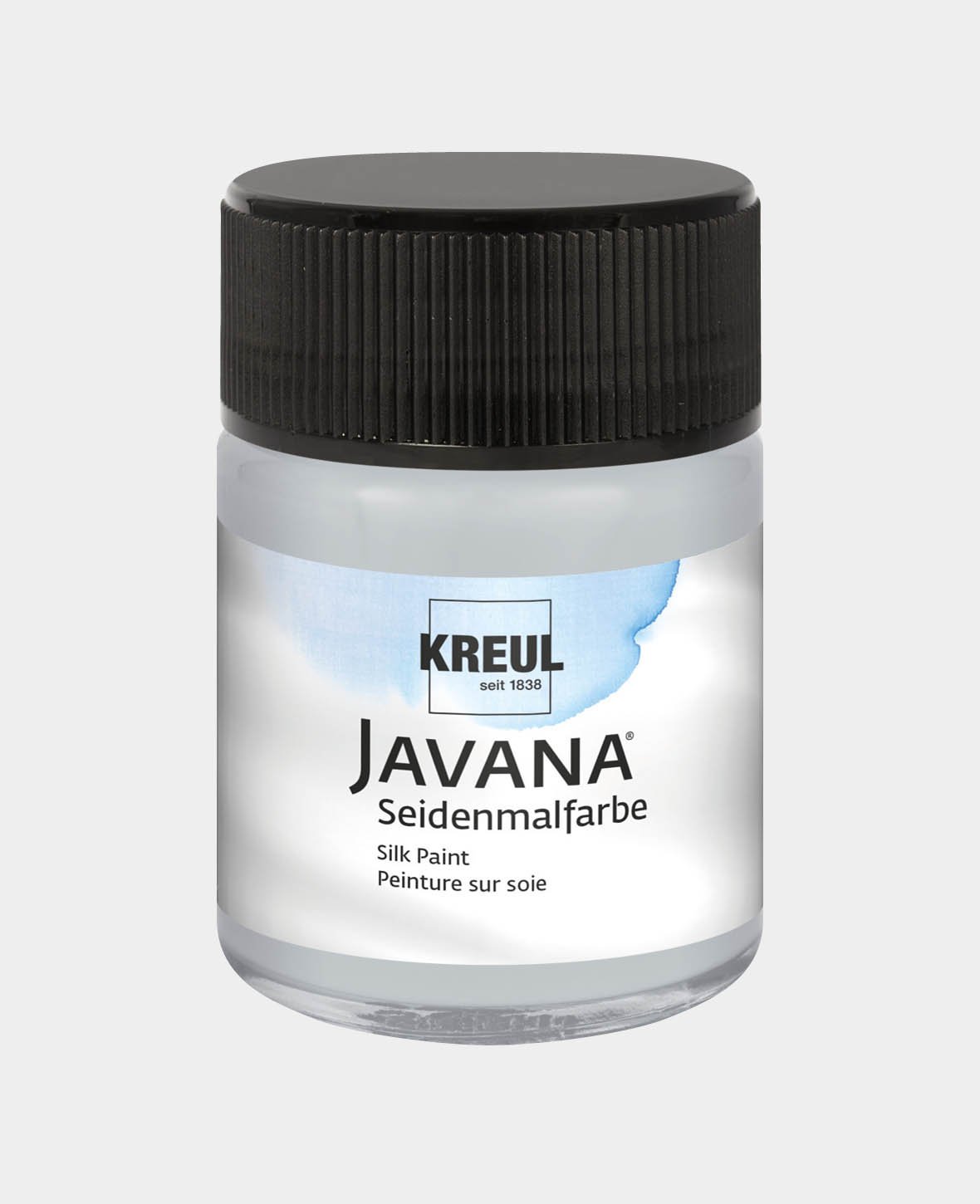 KREUL Javana Silk Paint, Silver Grey, 50 ml