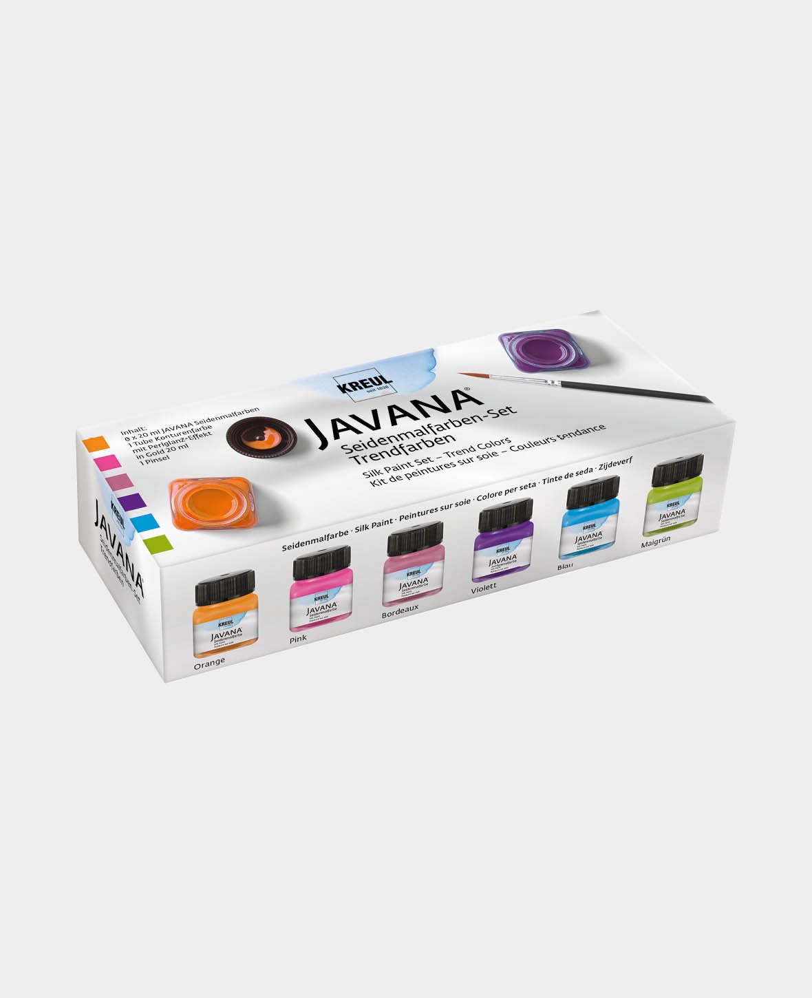 KREUL Javana Silk Paint Set Trend Colours 6 x 20 ml