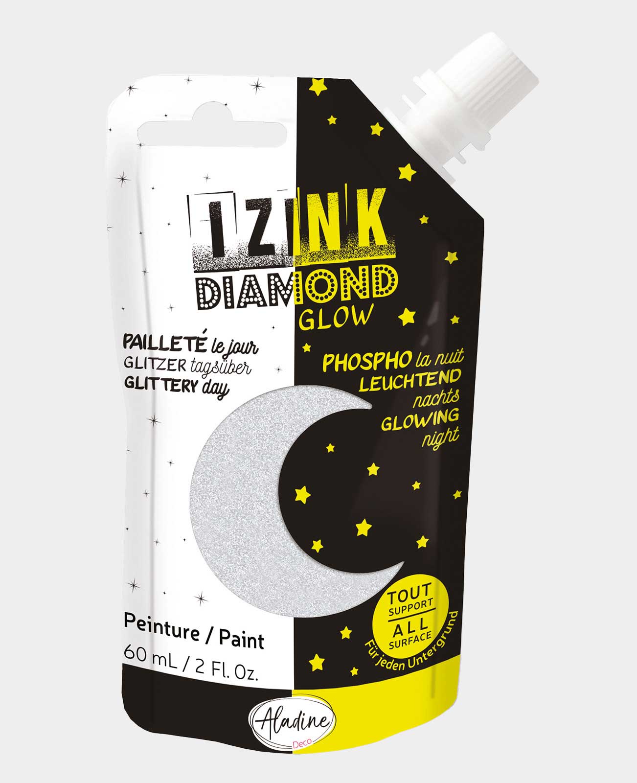 IZINK Diamond Glow silber, 80ml