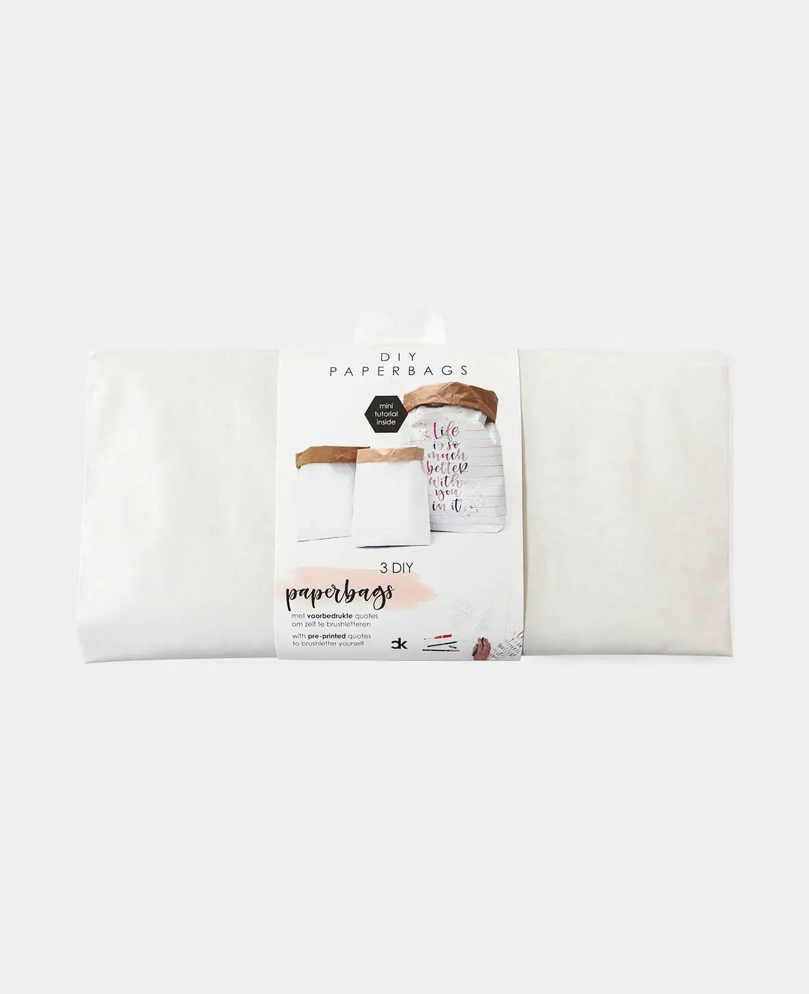Paperbags 3er Set, Blanco