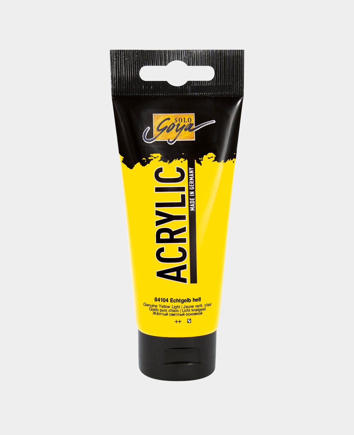 SOLO GOYA Acrylic Paint, Real Yellow light, 100 ml