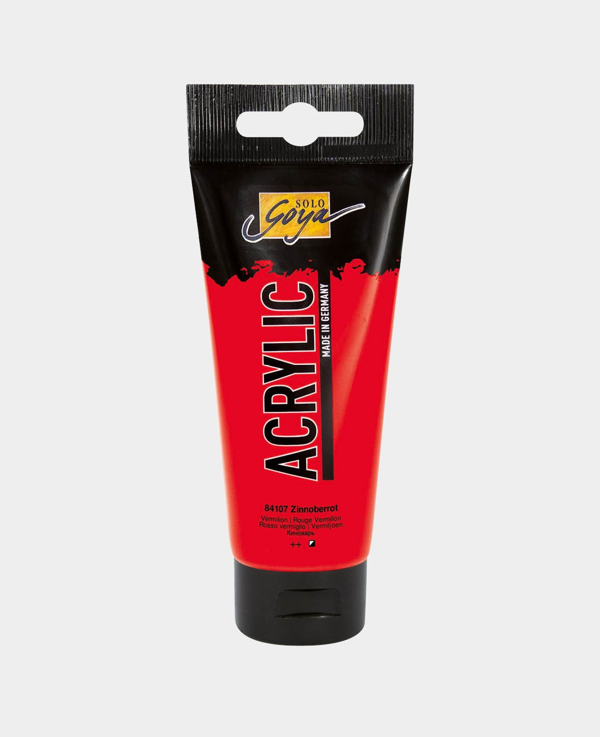 SOLO GOYA Peinture Acrylique, Rouge Cinabre, 100 ml